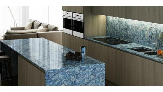 Кварцевый агломерат Vicostone BQ 8786 THUNDER BLUE