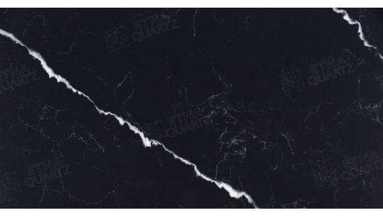 Кварцевый агломерат ETNA QUARTZ Negro Marquina 006