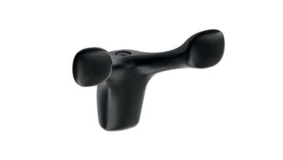 Крючок GTV WZ-TOLED-B0-20M, Черный матовый