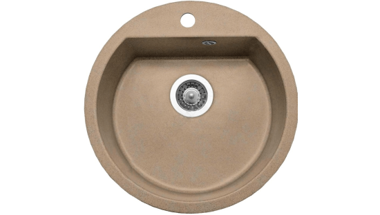 Кухонная мойка из кварца FostoGran D51G, цвет Дюна