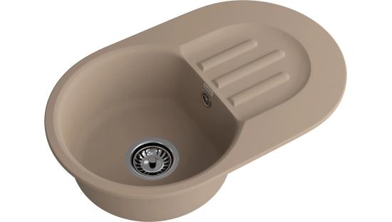 Мойка GranFest SMART 685L, цвета Песочный