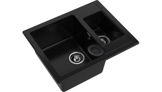 Мойка GranFest QUADRO 610K, цвета Черный