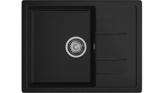 Мойка GranFest QUADRO 650L, цвета Черный