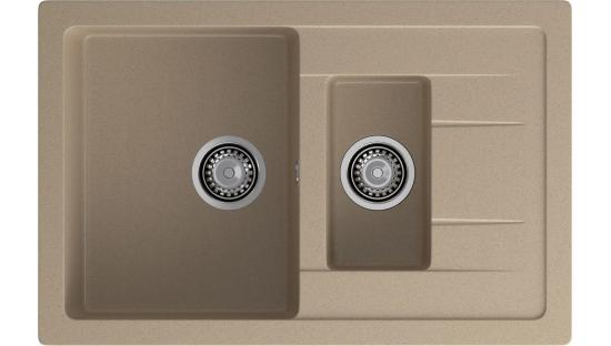 Мойка GranFest QUADRO 775KL, цвета Песочный