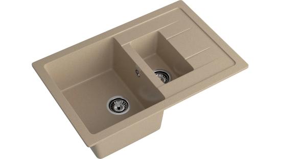 Мойка GranFest QUADRO 775KL, цвета Песочный