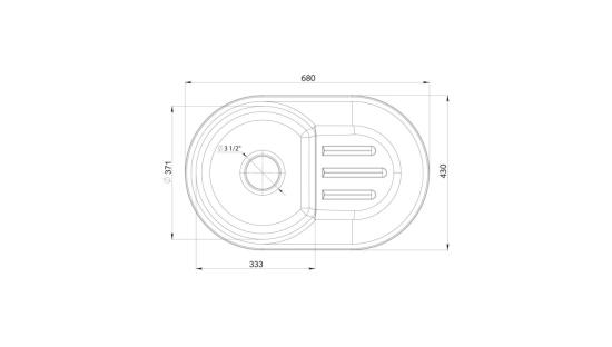 Мойка GranFest SMART 685L, цвета Белый