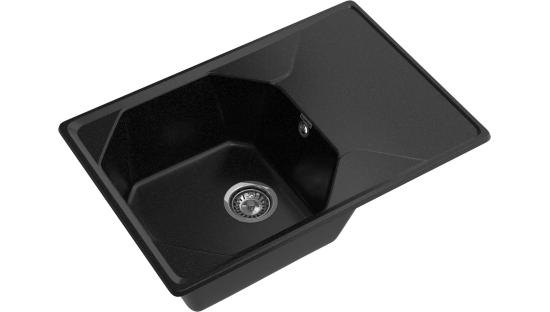 Мойка GranFest UNIQUE 740L, цвета Черный