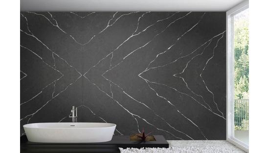 Кварцевый агломерат ETNA QUARTZ Grey Marquina 007