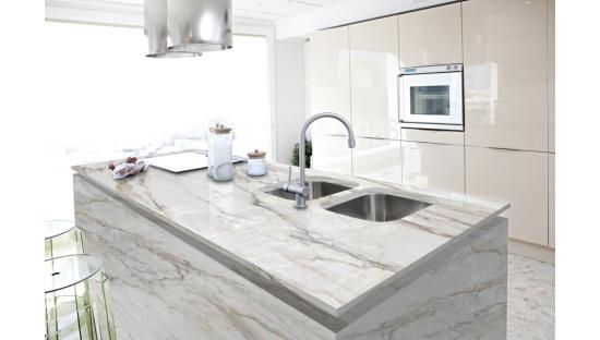 Кварцевый агломерат ETNA QUARTZ Calacatta Borghini 018