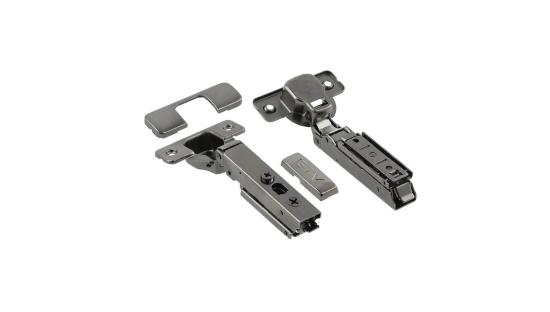 Петля GTV накладная SOLID PRO самозакрывающаяся, регулировка в 3 плоскостях, прямая планка CLIPON