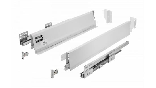 Комплект для низкого внутреннего ящика MODERN BOX PRO (панель Н-84 мм + крепление), белый