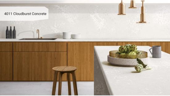 Кварцевый агломерат Caesarstone 4011 Cloudburst Concrete