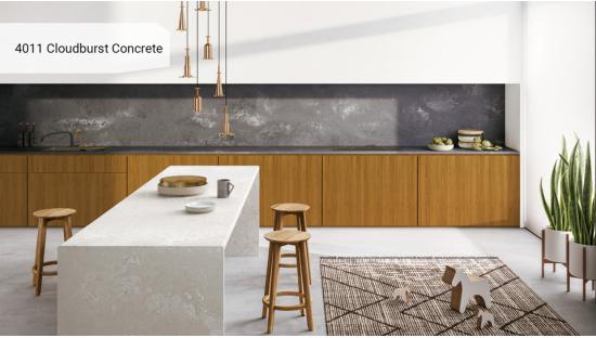 Кварцевый агломерат Caesarstone 4011 Cloudburst Concrete