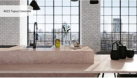Кварцевый агломерат Caesarstone 4023 Topus Concrete