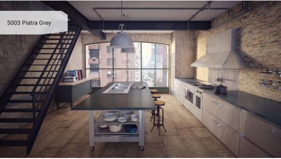 Кварцевый агломерат Caesarstone 5003 Piatra grey