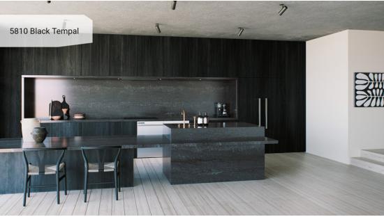 Кварцевый агломерат Caesarstone 5810 Black Tempal