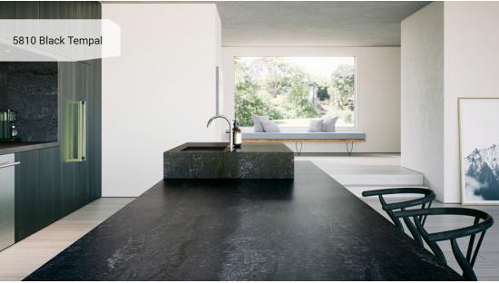 Кварцевый агломерат Caesarstone 5810 Black Tempal