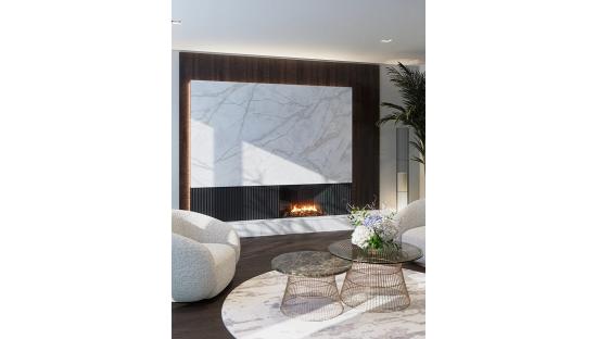 Кварцевый агломерат 700 Calacatta Translucent Primax