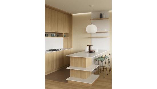 Кварцевый агломерат 702 Light Calacatta Primax