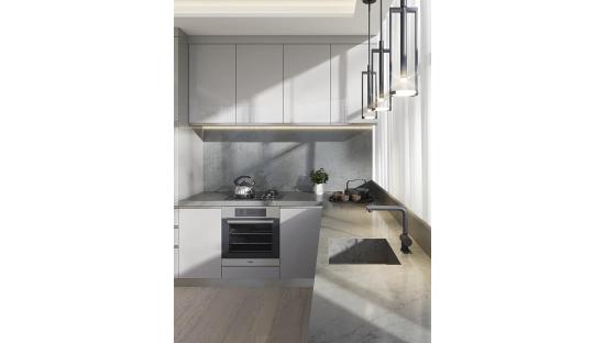 Кварцевый агломерат 706 Calacatta Grey Primax