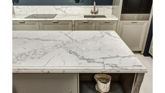 Кварцевый агломерат SmartQuartz Arabescato Grigio