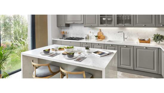 Кварцевый агломерат Belenco 4123 Kashmera White Pure